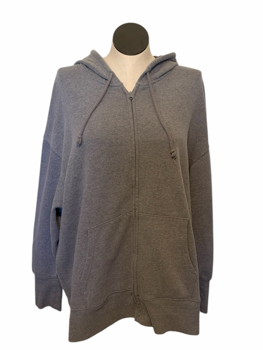 wild fable Oversized Gray Zip-Up Hoodie